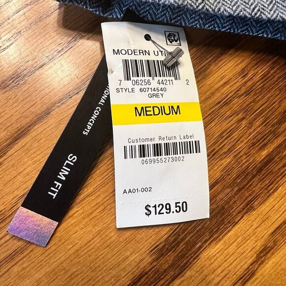 I-N-C gray Slim fit, blazer women's size M, NWT - Picture 4 of 12